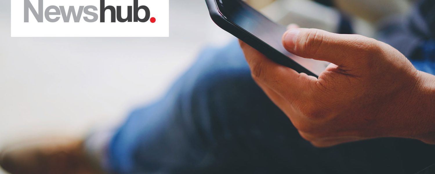 Man looking at phone